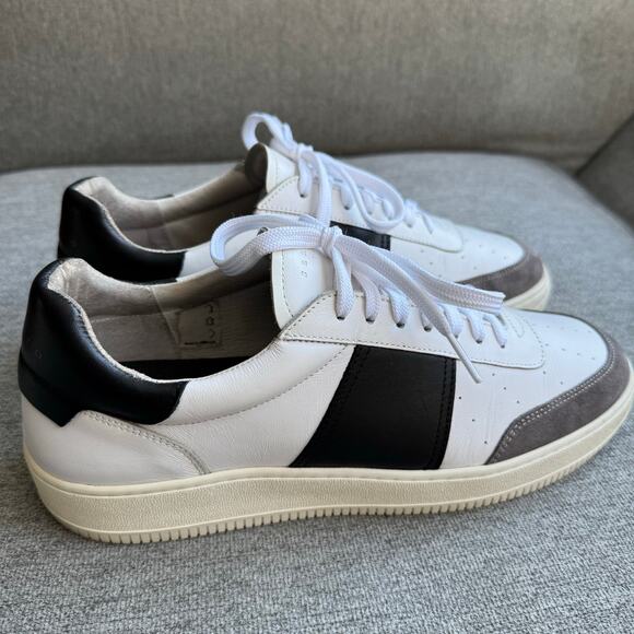 Sandro Magic Leather and Suede Trainers Sneaker Preppy Men's 41 US 8.5 - Picture 2 of 12